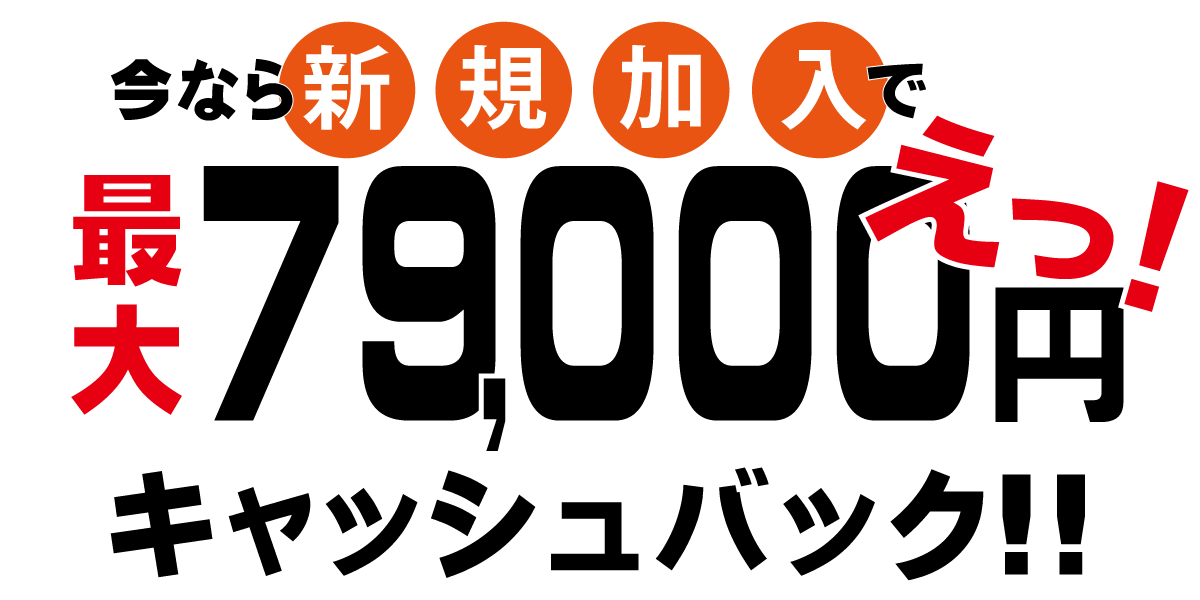 30000円キャッシュバック